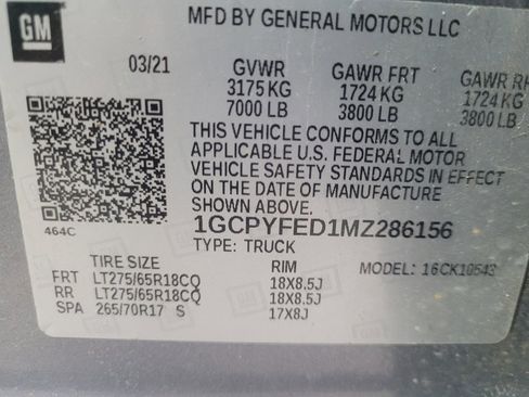 Used 2021 Chevrolet Silverado 1500 LT Trail Boss w/ Convenience Package II image 33