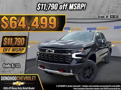 New 2026 Chevrolet Silverado 1500 ZR2 AWD/4WD image 1