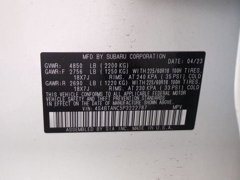 Used 2023 Subaru Outback Limited image 14