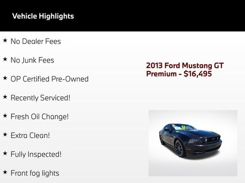 Used 2013 Ford Mustang GT Premium w/ Comfort Pkg RWD image 52