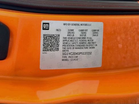 Used 2023 Chevrolet Corvette Stingray Premium Cpe w/ Z51 Performance Package RWD image 41