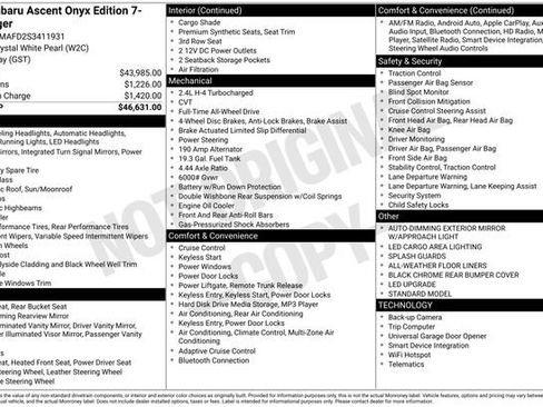 Used 2025 Subaru Ascent Onyx Edition image 13