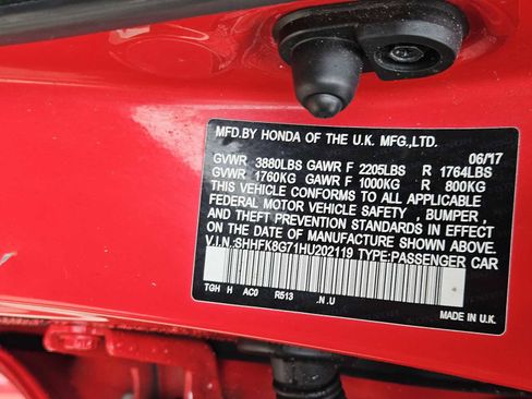 Certified 2017 Honda Civic Type R image 31