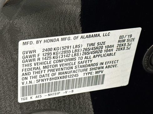 Used 2019 Honda Passport Elite image 33