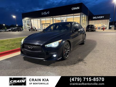 Used 2018 INFINITI Q50 Red Sport 400 w/ Sensory Package (Sport) RWD image 1