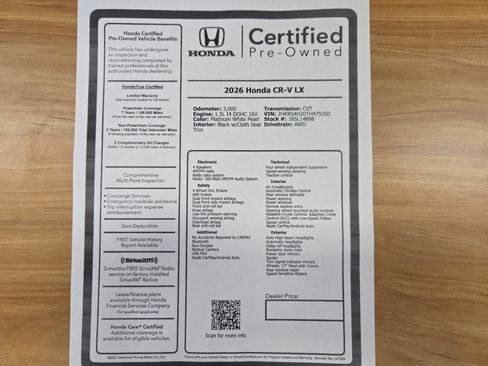 Used 2026 Honda CR-V LX image 33