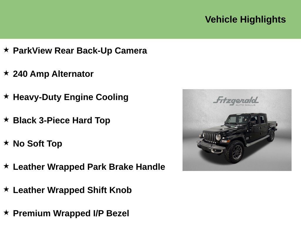 Used 2022 Jeep Gladiator Overland w/ Popular Equipment Package AWD/4WD image 10