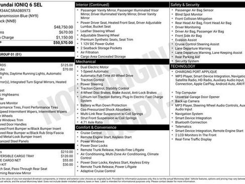 Used 2024 Hyundai Ioniq 6 SEL AWD/4WD image 46