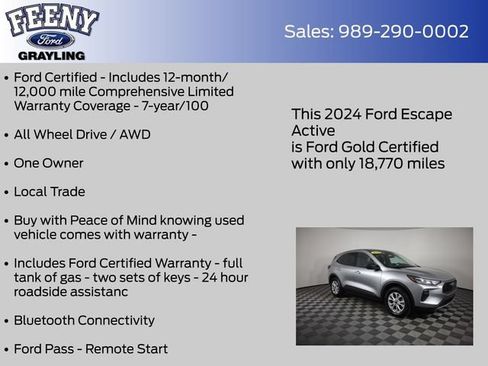 Certified 2024 Ford Escape Active AWD/4WD image 5