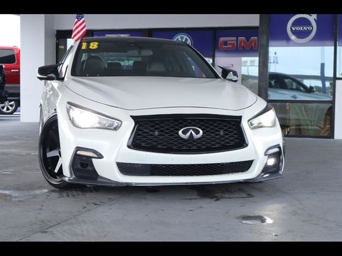 Used 2018 INFINITI Q50 Red Sport 400 w/ Cargo Package (L95) RWD image 1
