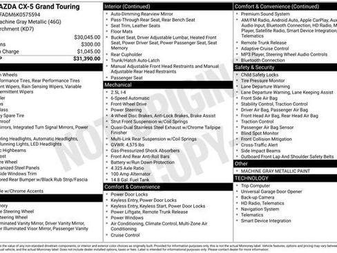 Used 2019 MAZDA CX-5 Grand Touring image 5