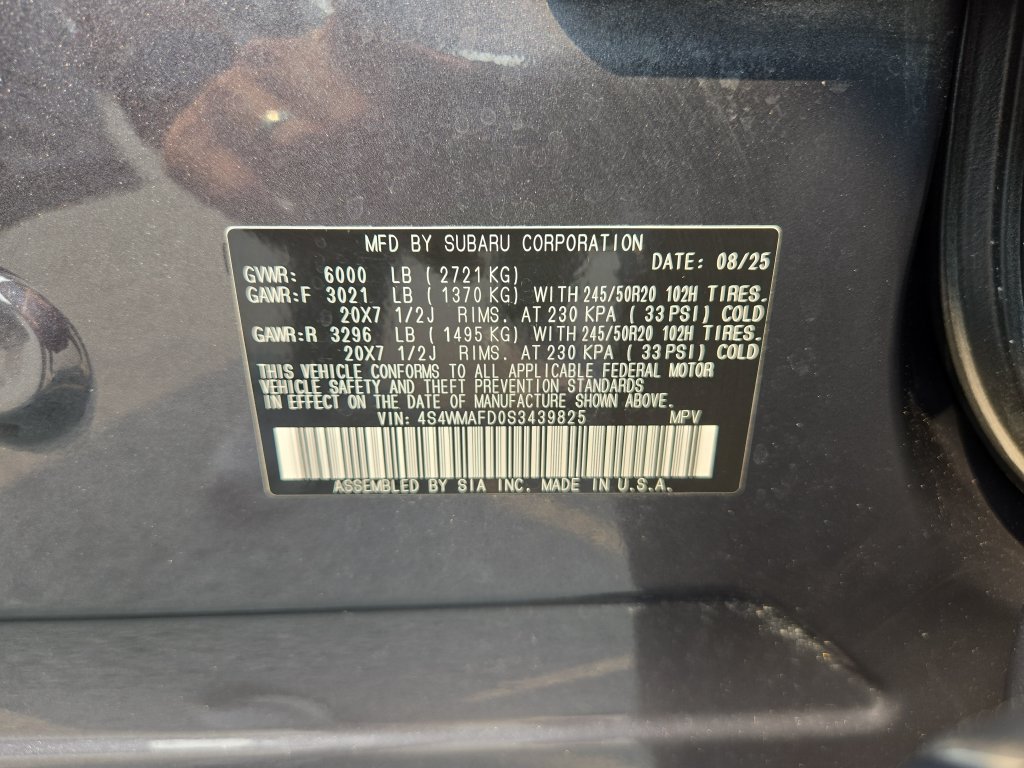 Used 2025 Subaru Ascent Onyx Edition w/ Popular Package #2 AWD/4WD image 32
