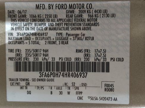 Used 2017 Ford Fusion SE w/ Fusion SE Technology Package image 33