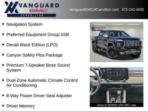 New 2026 GMC Canyon Denali w/ LPO, Denali Black Edition AWD/4WD image 6