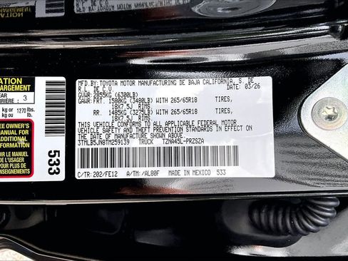 Used 2026 Toyota Tacoma TRD Sport AWD/4WD image 16