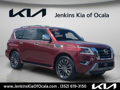 Used 2023 Nissan Armada Platinum w/ Captain's Chairs Package AWD/4WD image 1