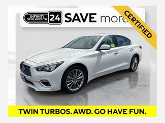 Certified 2023 INFINITI Q50 Luxe w/ Cargo Package AWD/4WD video 1