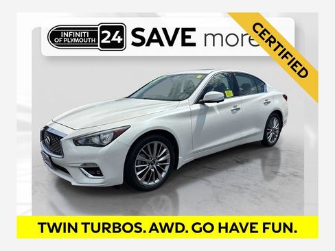 Certified 2023 INFINITI Q50 Luxe w/ Cargo Package AWD/4WD image 1