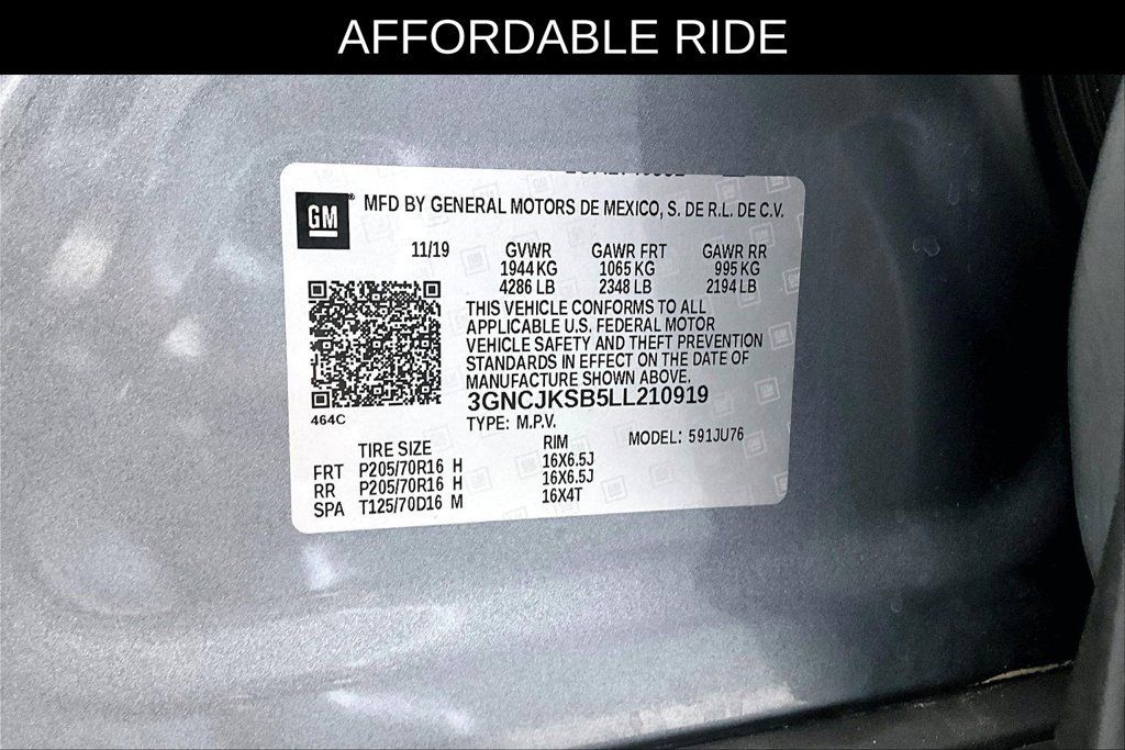 Used 2020 Chevrolet Trax LS w/ Tint and Cruise Package FWD image 43