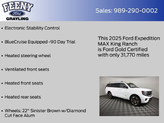 Certified 2025 Ford Expedition Max King Ranch AWD/4WD image 13