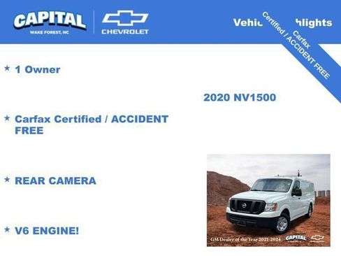 Used 2020 Nissan NV 1500 SV image 3