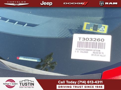 Used 2016 Dodge Challenger SRT Hellcat RWD image 33
