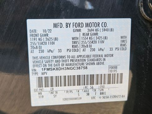 Used 2022 Ford Explorer XLT w/ Equipment Group 202A AWD/4WD image 35