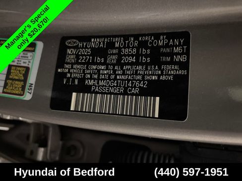 Certified 2026 Hyundai Elantra Sport FWD image 21