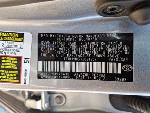 Used 2019 Toyota Camry LE w/ Convenience Package FWD image 27
