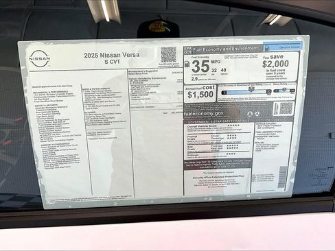New 2025 Nissan Versa S w/ S Plus Package FWD image 76