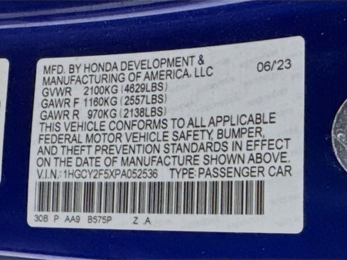 Certified 2023 Honda Accord Sport image 30