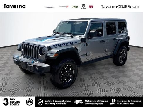 Used 2021 Jeep Wrangler Unlimited Rubicon 4xe w/ Cold Weather Group AWD/4WD image 1