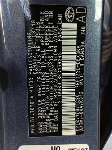 Used 2019 Toyota Corolla SE FWD image 24