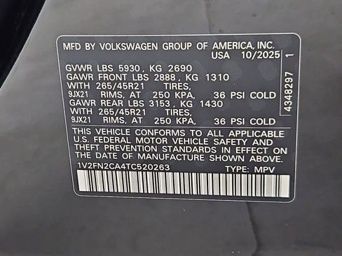 New 2026 Volkswagen Atlas SEL Premium R-Line AWD/4WD image 37