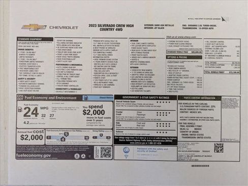 Certified 2023 Chevrolet Silverado 1500 High Country w/ Technology Package image 28