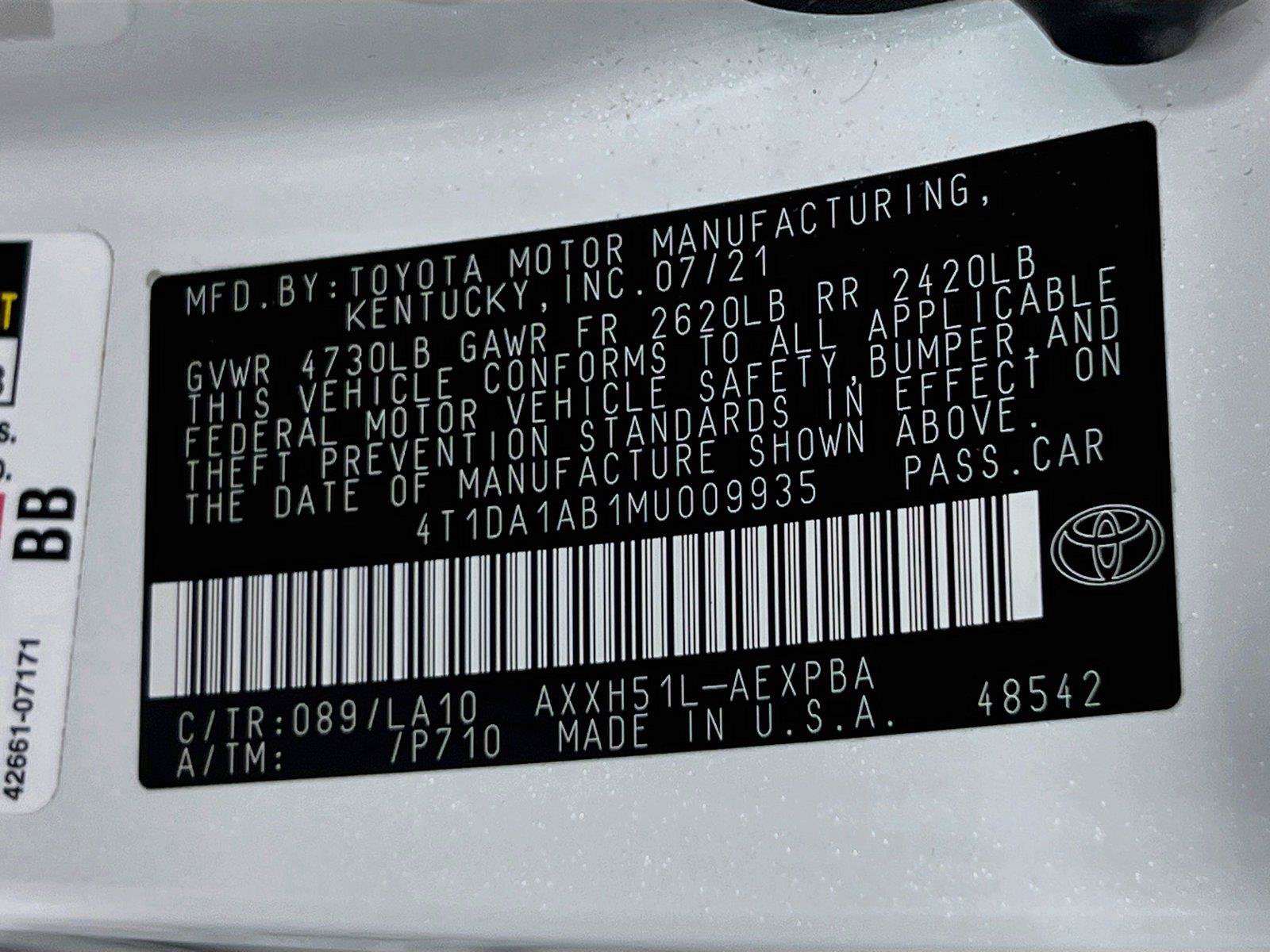 Used 2021 Toyota Avalon Limited w/ Advanced Safety Package FWD image 31