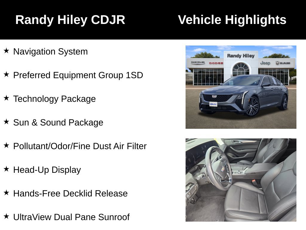 Used 2025 Cadillac CT5 Premium Luxury w/ Technology Package RWD image 5