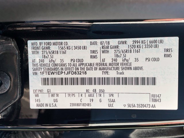 Used 2018 Ford F150 XLT w/ Equipment Group 302A Luxury AWD/4WD image 42