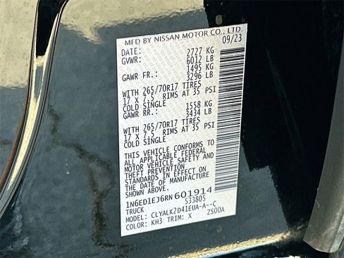 Used 2024 Nissan Frontier Pro-X w/ Technology Package image 27