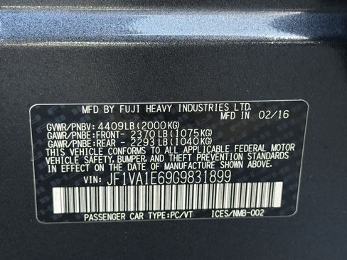 Used 2016 Subaru WRX Premium image 31