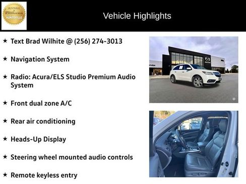 Used 2014 Acura MDX 3.5L Advance Pkg w/Entertainme image 6