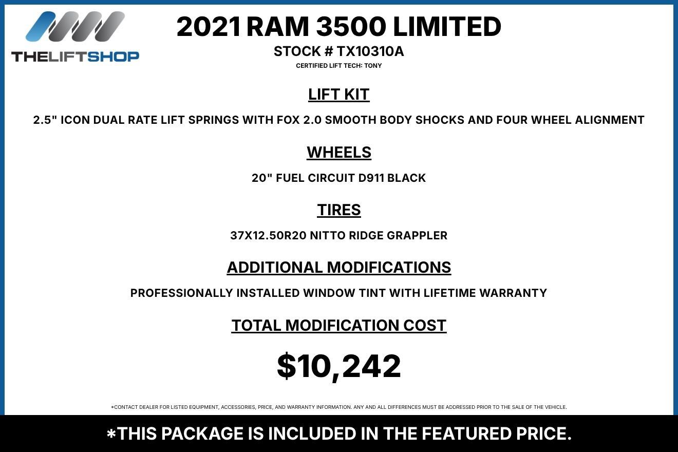 Used 2021 RAM 3500 Limited AWD/4WD image 2