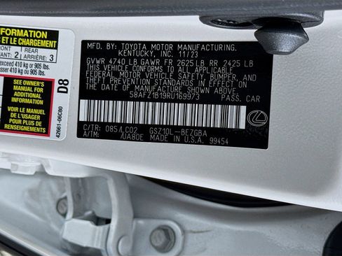 Certified 2024 Lexus ES 350 Ultra Luxury w/ Accessory Package (Z2) FWD image 34