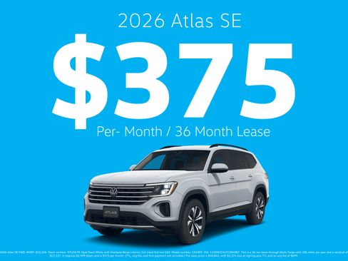New 2026 Volkswagen Atlas SE FWD image 3