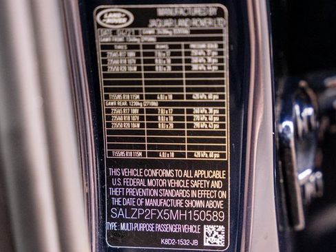 Used 2021 Land Rover Range Rover Evoque SE image 29