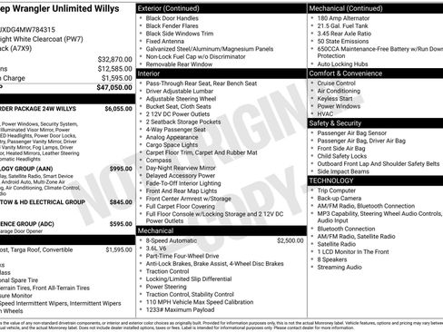 Used 2021 Jeep Wrangler Unlimited Sport AWD/4WD image 3