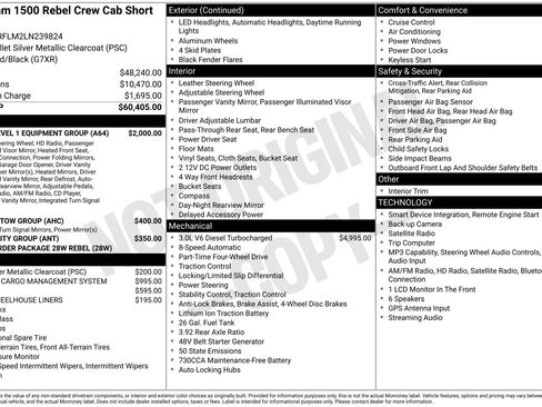 Used 2020 RAM 1500 Rebel w/ Rebel Level 1 Equipment Group AWD/4WD image 2