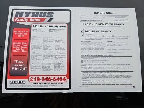 Used 2024 RAM 2500 Big Horn image 47