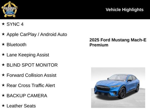 Used 2025 Ford Mustang Mach-E Premium w/ Sport Appearance Package image 2