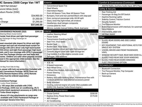 Used 2021 GMC Savana 2500 Extended w/ Driver Convenience Package image 6